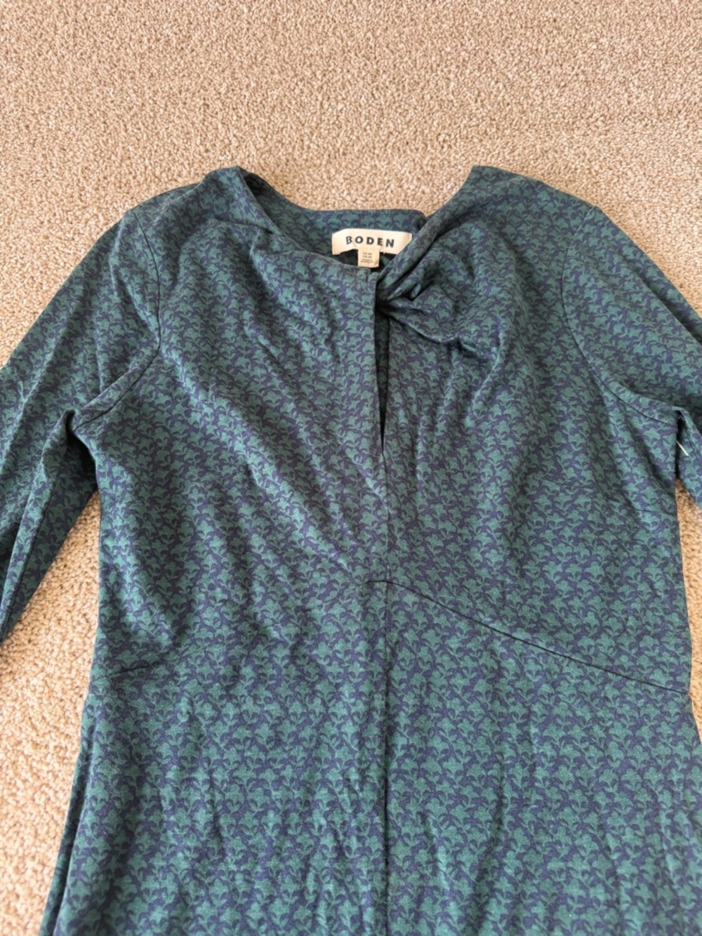 Boden Empire Knot Midi Dress 4R - Picture 5 of 5